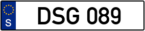 Trailer License Plate
